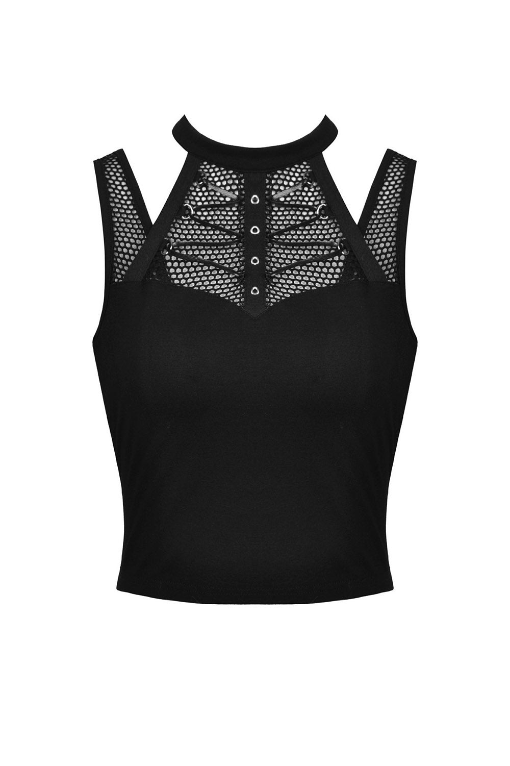 fishnet tank top