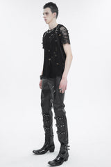 mens bondage strap shirt