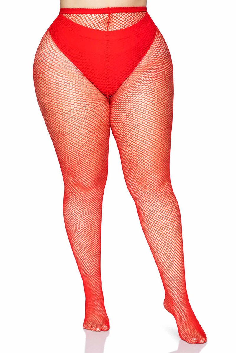 Fishnet Tights [PLUS SIZE] - socks & stockings - VampireFreaks - Leg Avenue