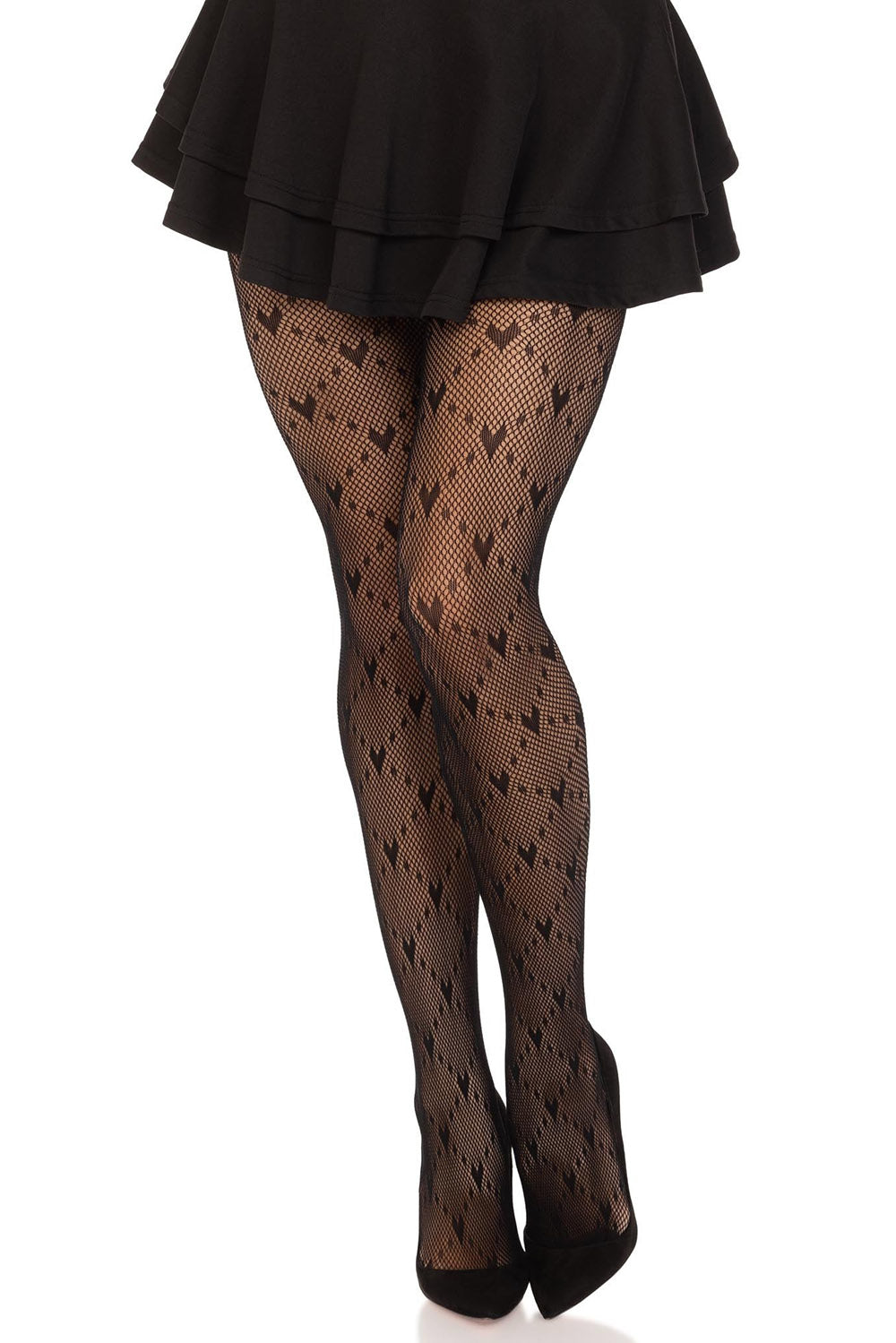 Versaille Valentine Fishnet Tights