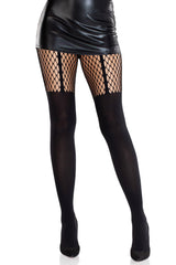 fishnet garter stockings 