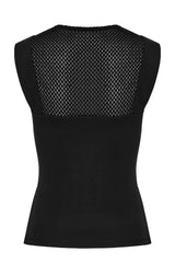 womens black netted post-apocalyptic tank top 