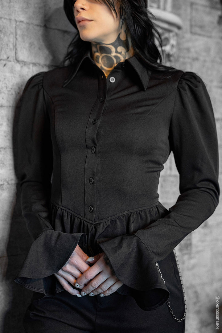womens gothic victorian inspired blouse 