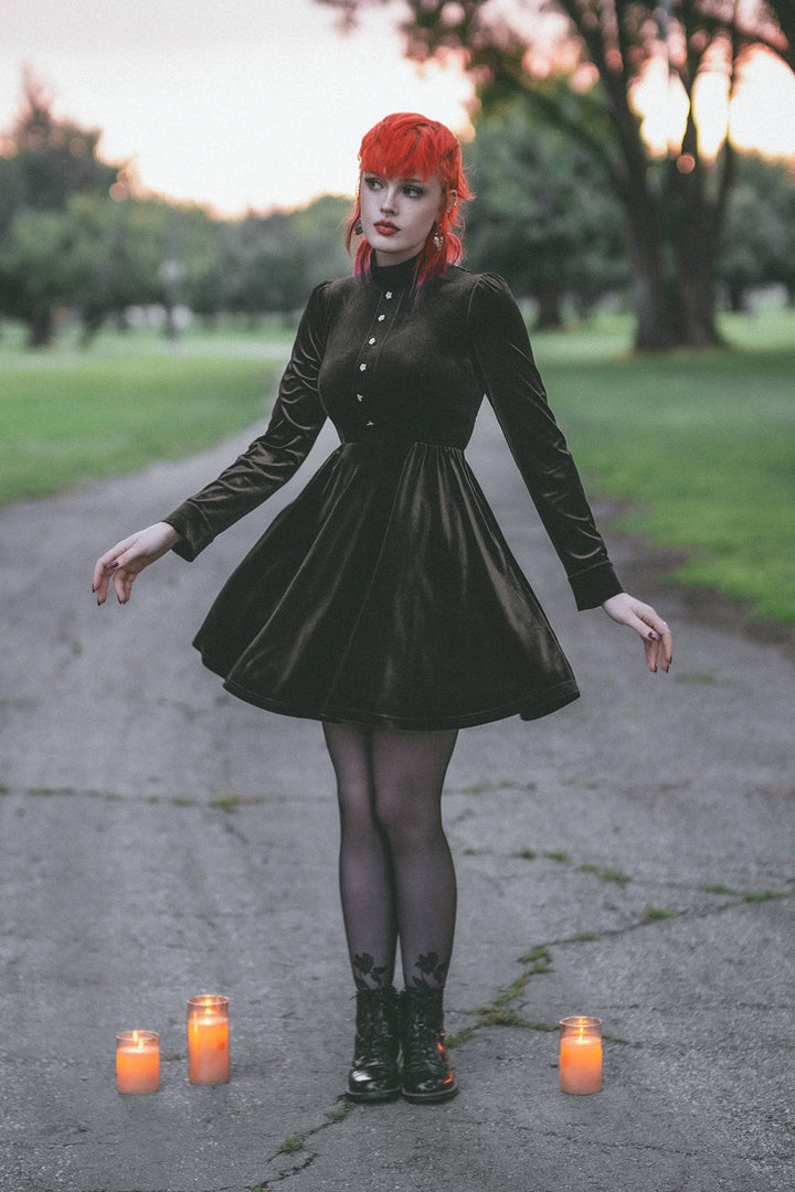 womens goth dress with pockets