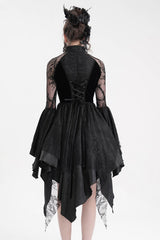 gothic corset back lace up dress