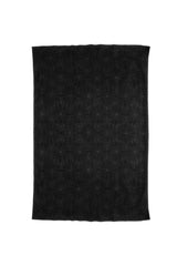 black plush spiderweb pattern blanket