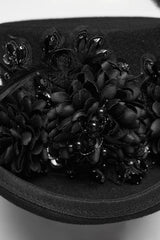 gothic top hat with gemstones and beads