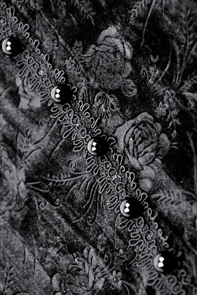 black floral patterned top