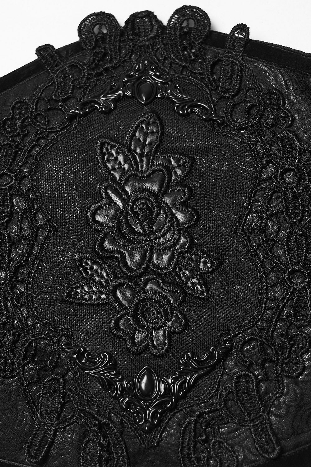 womens gothic black alce underbust corset waist cincher 