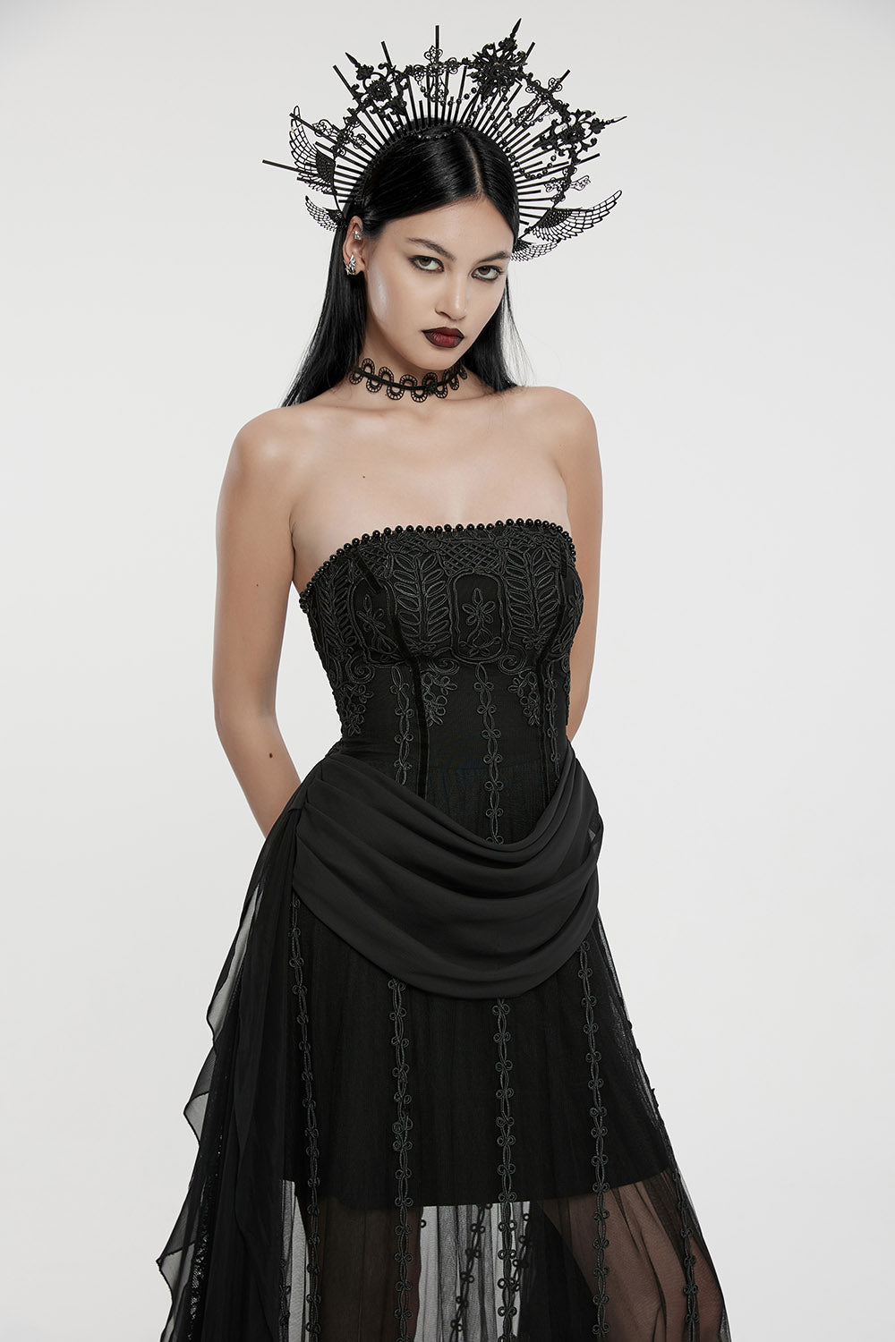 womens gothic bodycon dress