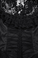 black gothic wedding dress
