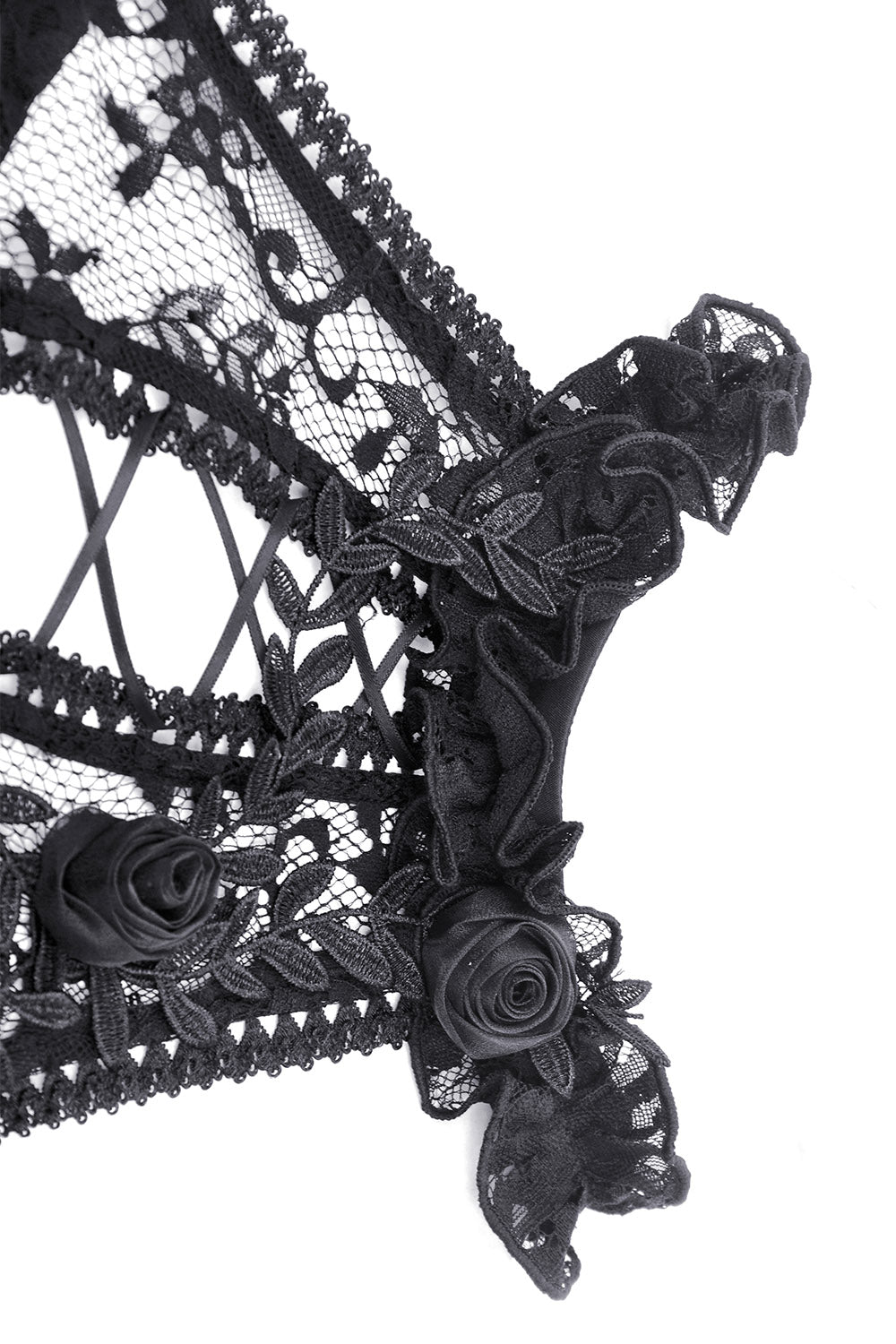 rose and vine gothic halter neck dress
