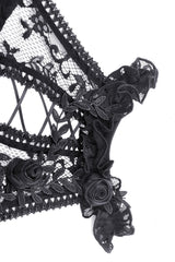 rose and vine gothic halter neck dress