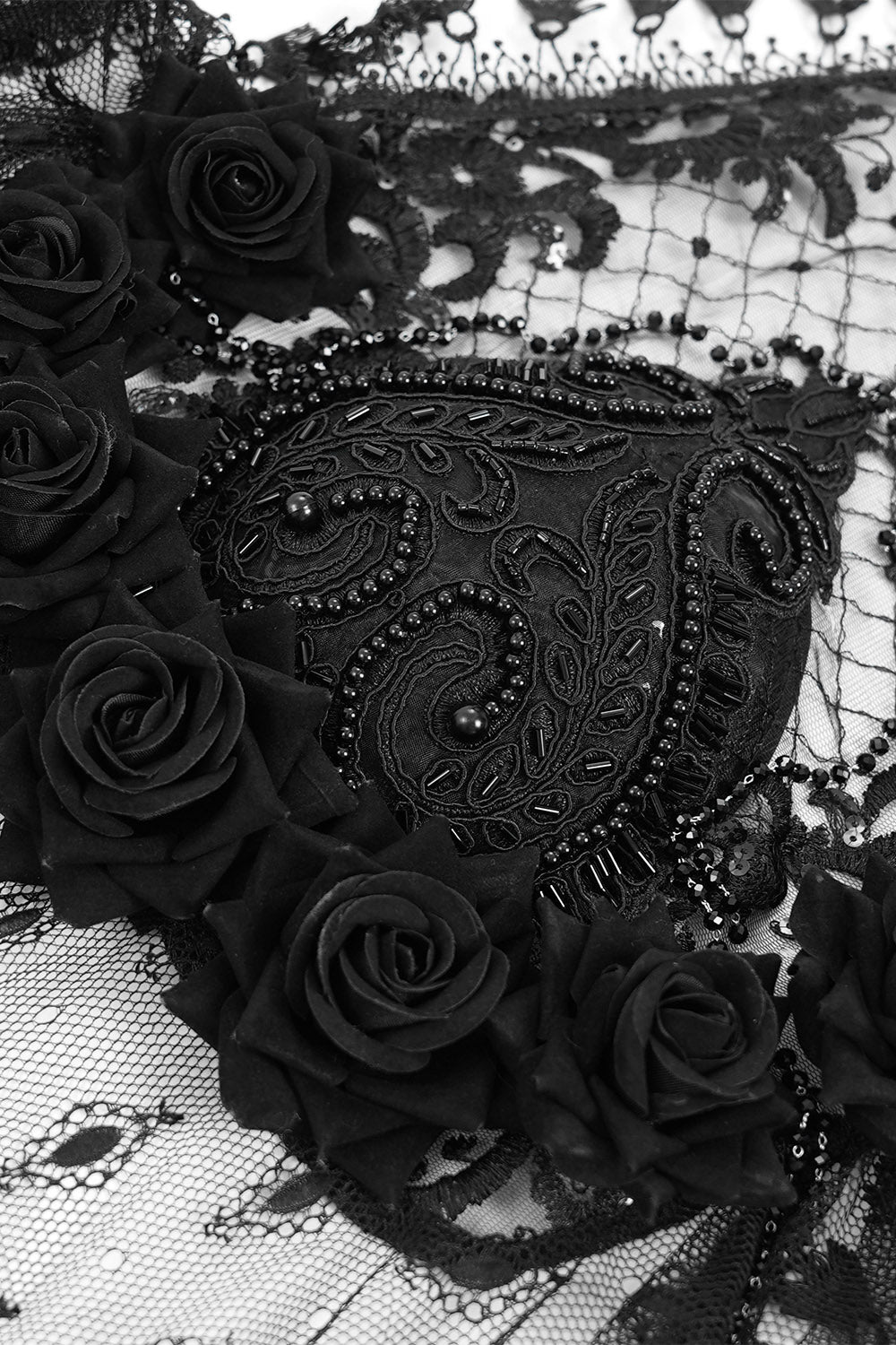 veiled gothic headdress 