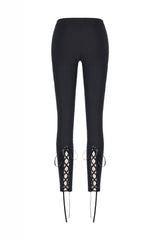Floral Witch Lace - Up Leggings - womens bottoms - VampireFreaks - Dark In Love