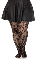 womens plus size dark cottagecore whimsigoth tights 