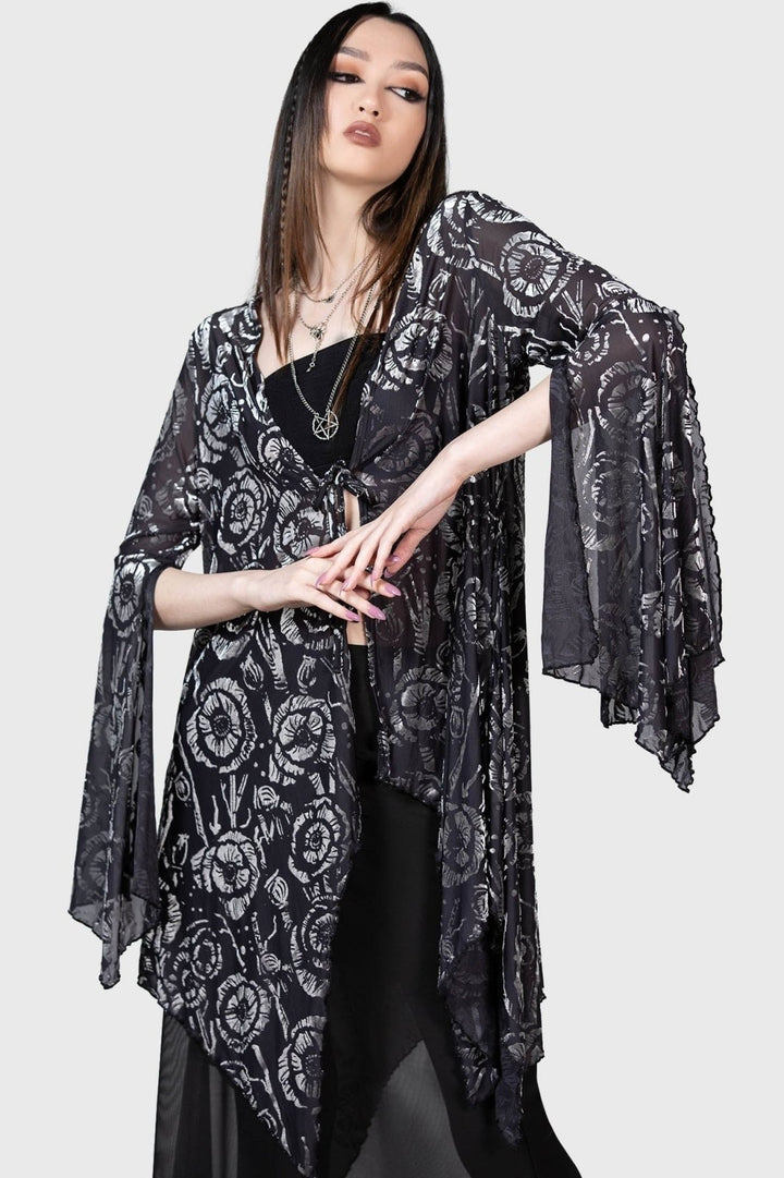 Flowering Fear Shawl - womens outerwear - VampireFreaks - Killstar