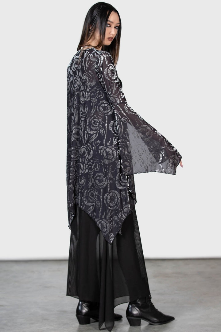 Flowering Fear Shawl - womens outerwear - VampireFreaks - Killstar