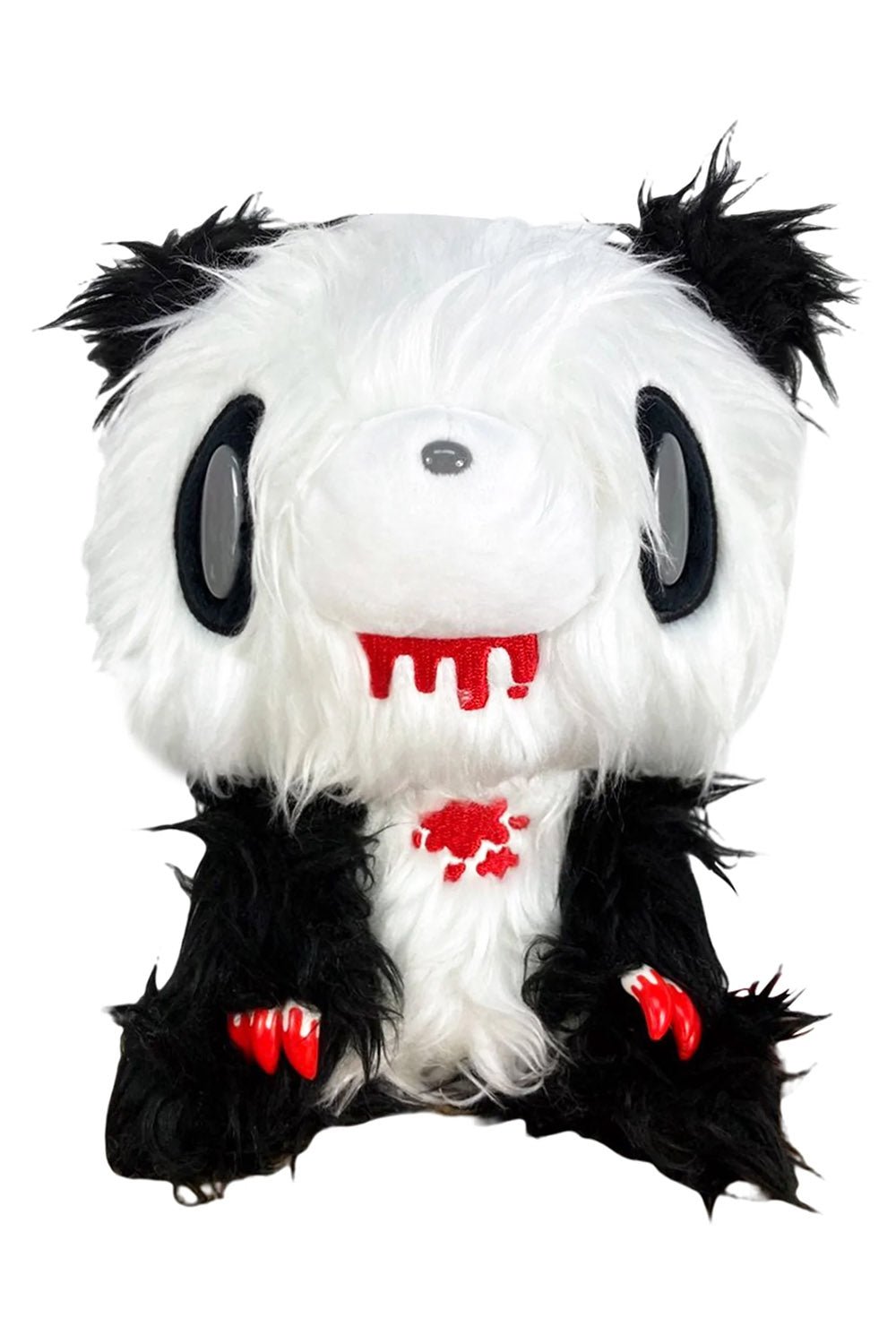 Fluffy Black & White Gloomy Panda Bear Plush Toy - toys - VampireFreaks - Great Eastern Entertainment