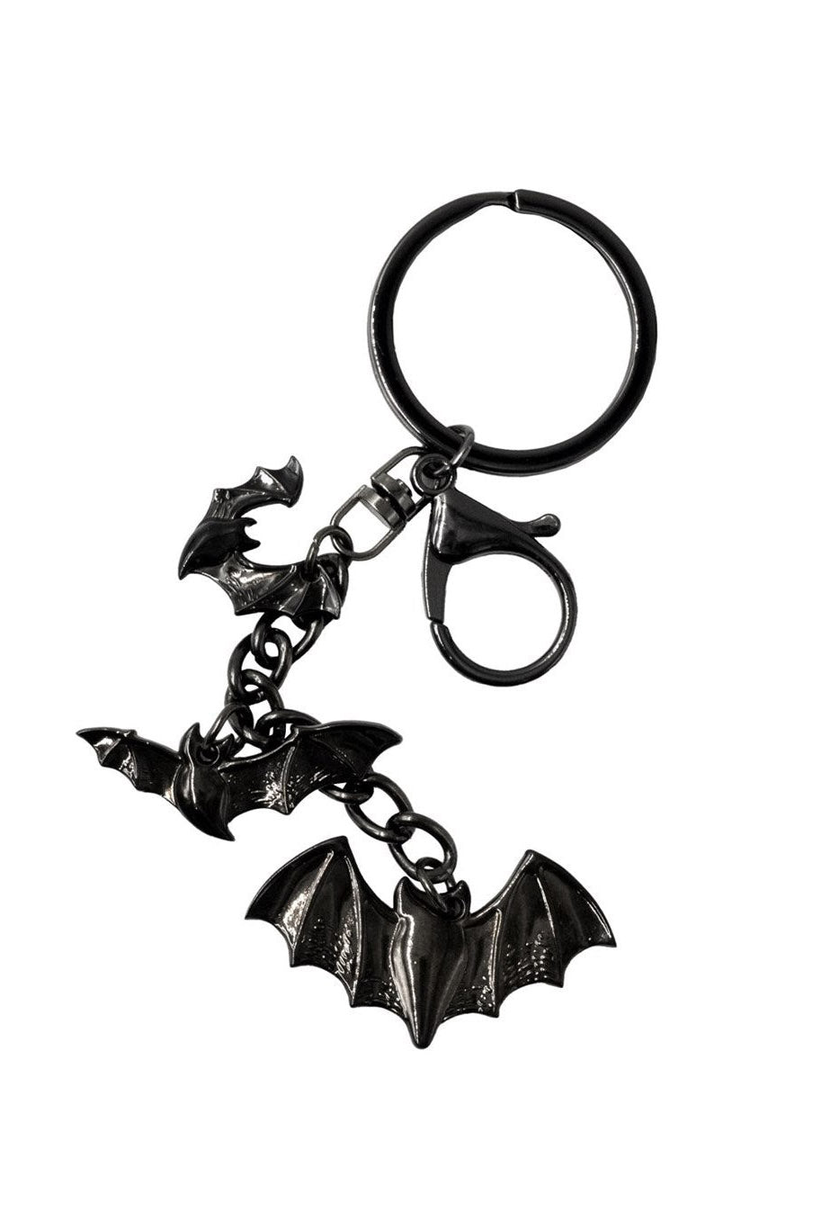 Flying Bats Charm Keychain - jewelry - VampireFreaks - Kreepsville