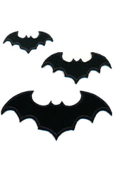 Flying Bats Patch Set - pins & patches - VampireFreaks - Kreepsville
