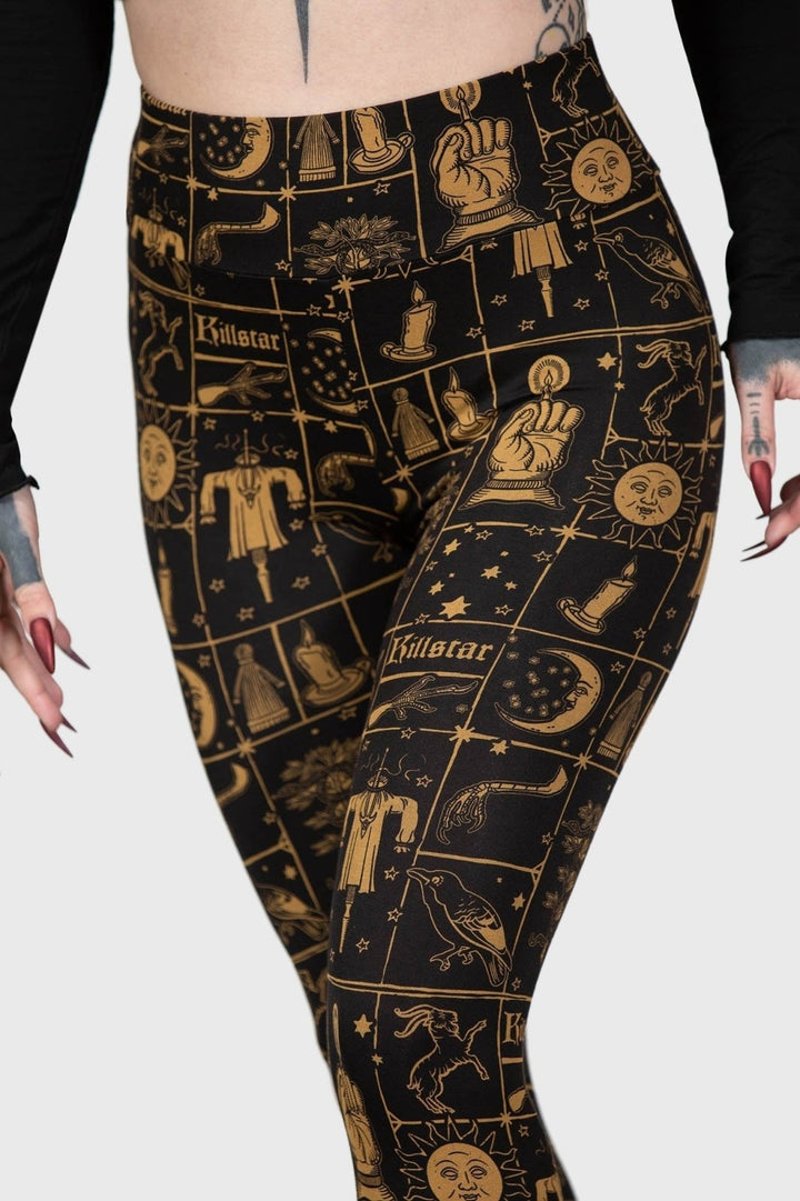 Folk Horror Leggings - womens bottoms - VampireFreaks - Killstar