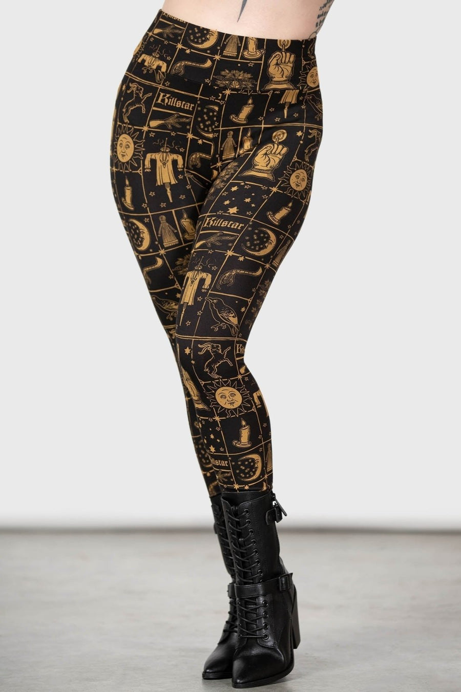 Folk Horror Leggings - womens bottoms - VampireFreaks - Killstar