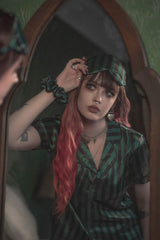 Foolish Mortals | 4 - Piece Sleepwear Set - womens sleepwear - VampireFreaks - Lively Ghosts