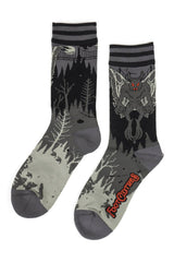 dark horror mothman socks