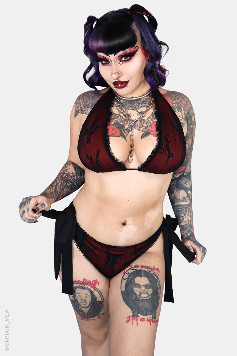 romantic goth bikini bottoms 