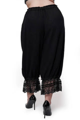 Forsest Ink womens lace trim bloomer pants with pockets