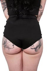 buckled emo fishnet swimsuit 