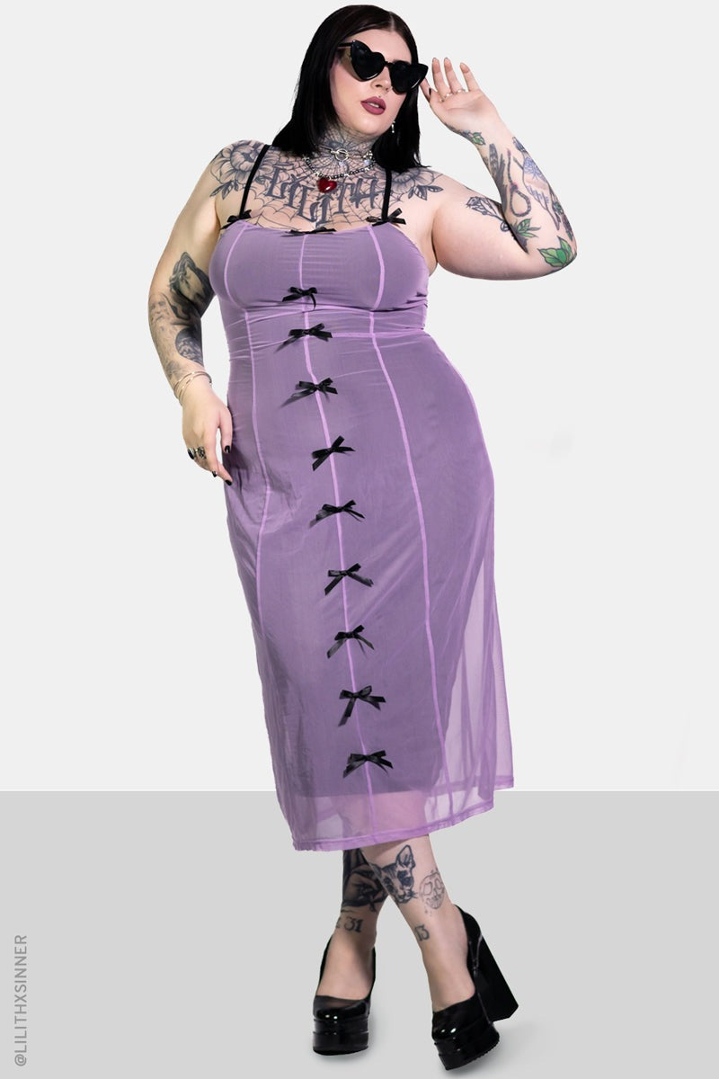 gothic midi length dress