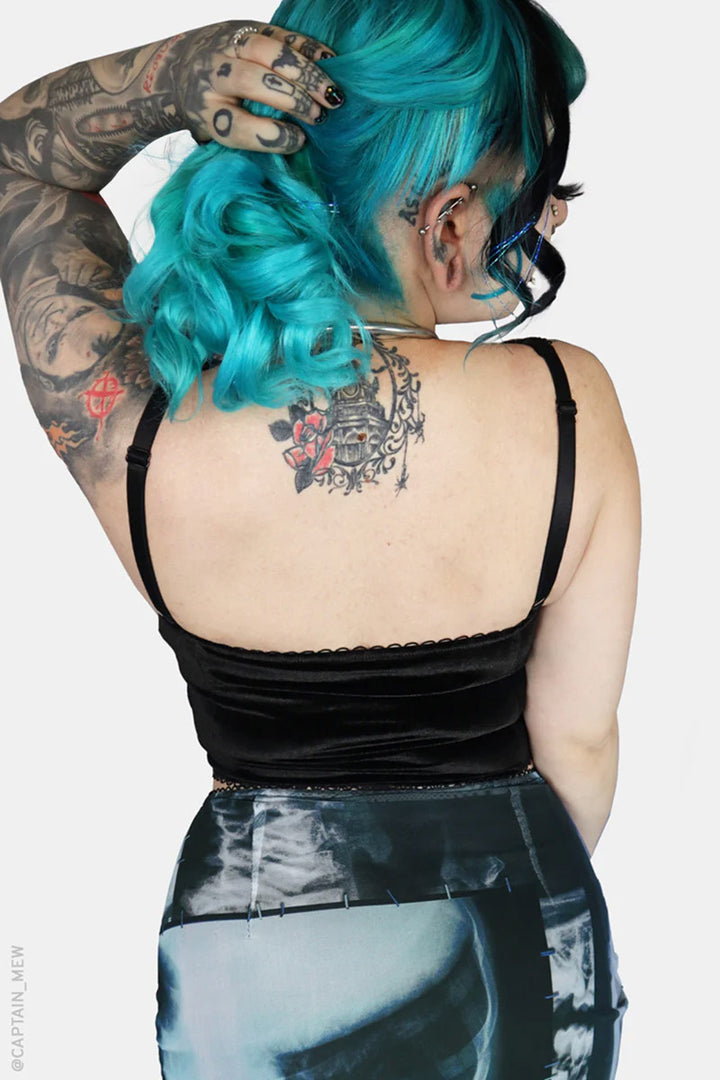 hook and eye gothic lolita crop top