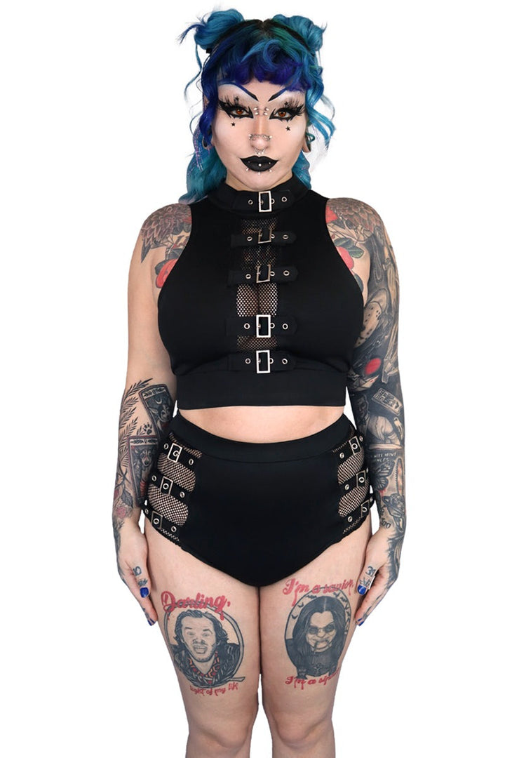 high-waisted gothic bikini bottoms  by forest ink