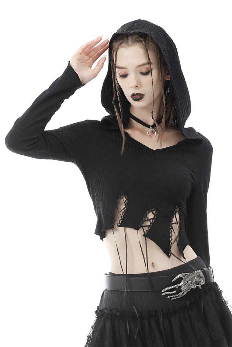 Forest Witch Asymmetric Crop Top