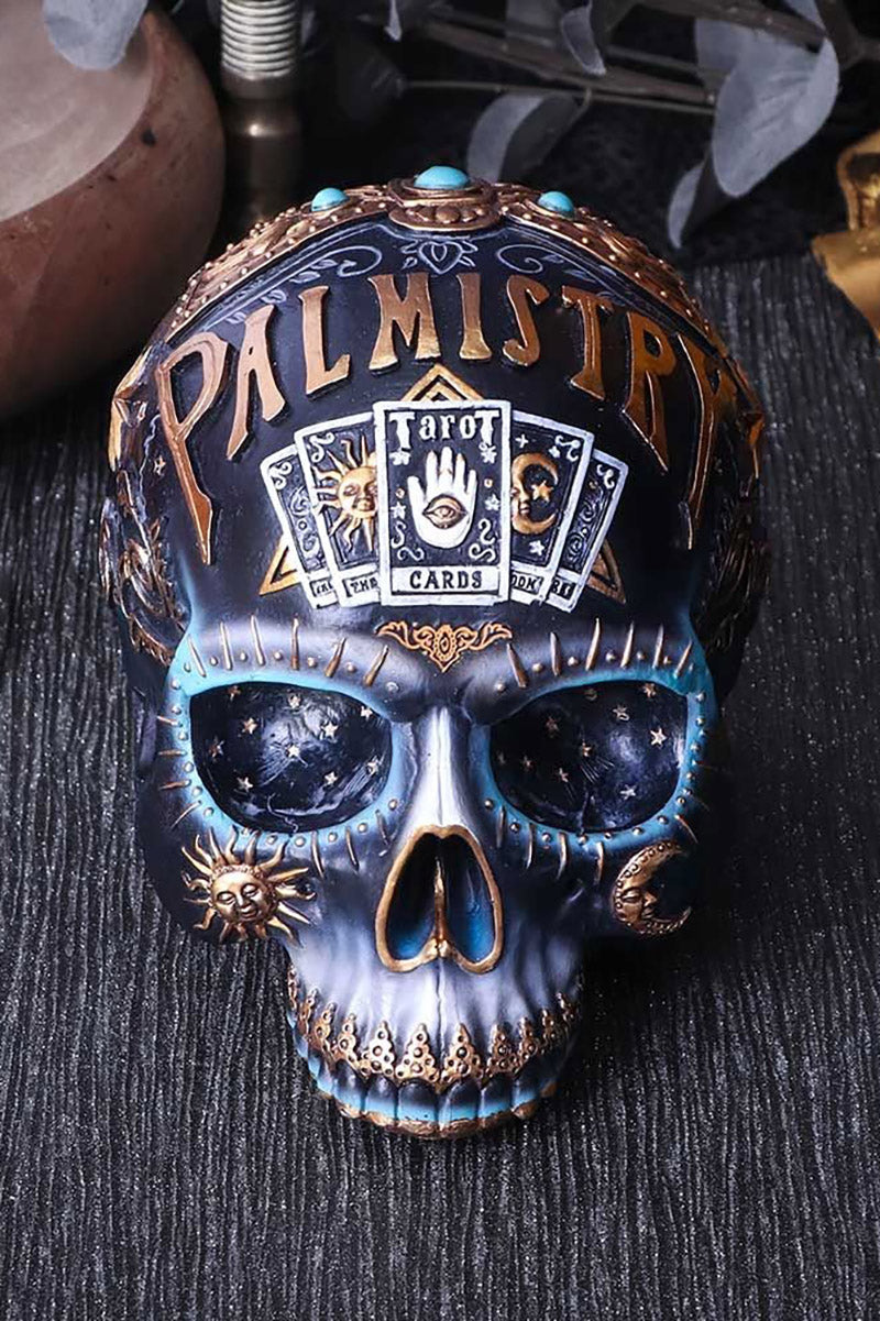 Palmistry Destiny Skull Sculpture