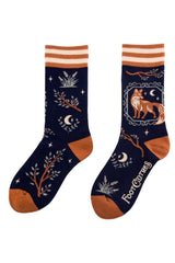 dark blue autumn fall season socks
