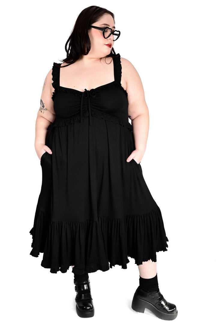 midi length gothic dress by foxblood