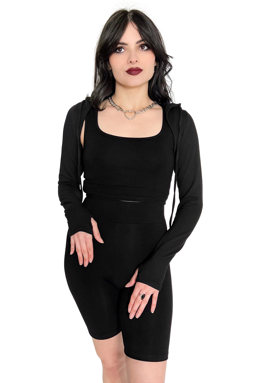 womens hooded bolero shrug