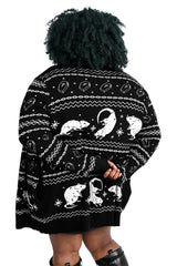 whimsigoth knitted rat sweater cardigan