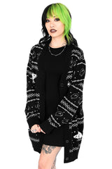 dark christmas cardigan by foxblood