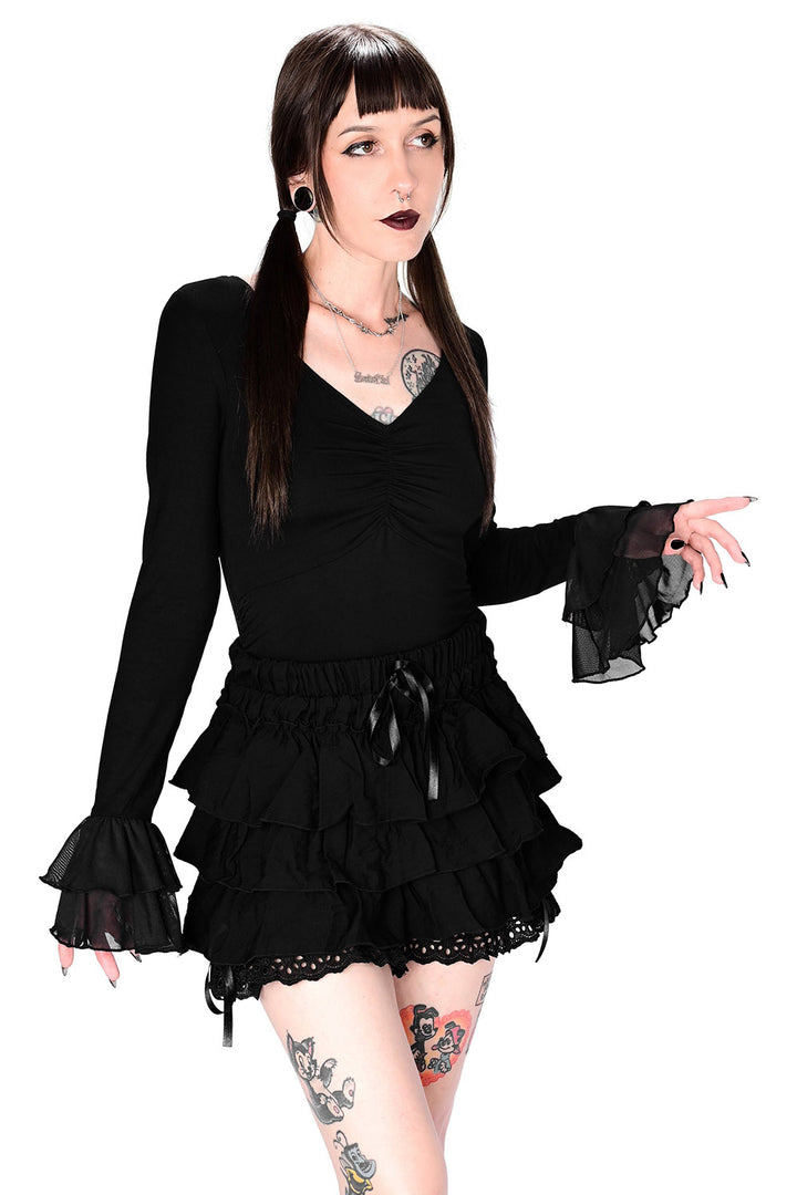 womens gothic lolita long sleeve top