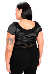 womens corset peplum top