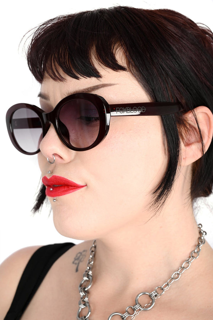 rockabilly wine red sunglasses by foxblood