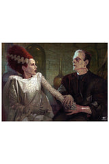 Frankenstein with Bride Jigsaw Puzzle 1,000 pc - toys - VampireFreaks - Trick or Treat Studios
