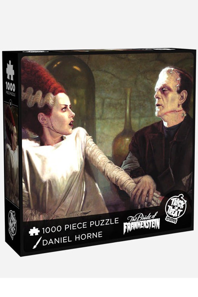 Frankenstein with Bride Jigsaw Puzzle 1,000 pc - toys - VampireFreaks - Trick or Treat Studios