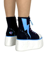 Monster High Jolt Platform Sneakers [BLACK/BLUE]
