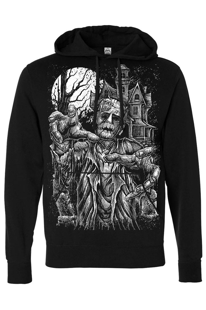 Frankenstein's Monster Hoodie - mens outerwear - VampireFreaks - VampireFreaks