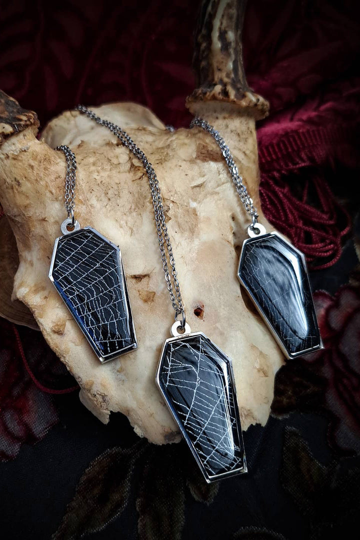 preserved spidermen specimen necklace